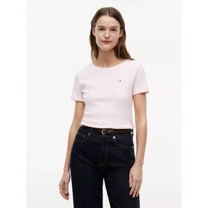 Tommy Hilfiger Short Sleeve Crewneck Sleep Tee Women's Pink Small Sleepwear NWT